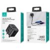 USAMS Adapter siec. 2xUSB T55 12W4w1 US/AU/EU/UK czarny/black CC173TC01 (US-CC173) Univesal Travel Charger